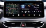 Магнитола для Hyundai Santa Fe 4 2018-2021 - Redpower 85410XLB монитор 12.3" QLED в стиле BMW, Android 14, Быстрейшая, CarPlay, 4G SIM-слот