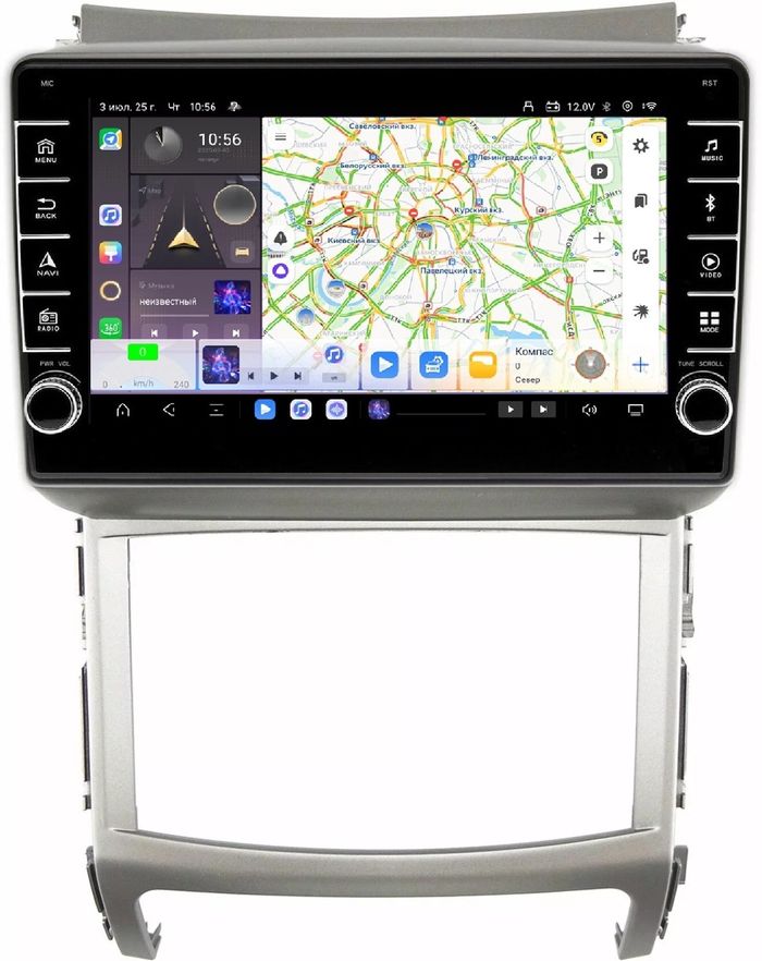 Магнитола для Hyundai ix55 2009-2013 - Kuberg OL-9766 (кнопки и крутилки) Android 13, TS20, 6+128Гб, CarPlay, 4G SIM-слот