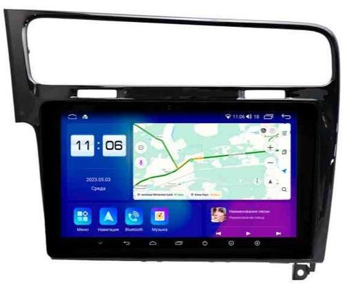 Магнитола для Volkswagen Golf 7 2012-2020 (рамка черный глянец) - Parafar PF257RN2K на Android 13, QLED+2K, ТОП процессор, 4Гб+32Гб, CarPlay, 4G SIM-слот