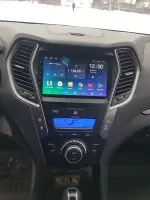 Магнитола для Hyundai Santa Fe 3 2012-2018 (отдельный экран климата, без штатной КЗВ) - Teyes CC3L монитор 9" IPS на Android 10, CarPlay, 4G SIM-слот