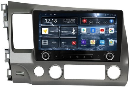 Магнитола для Honda Civic 8 4d 2005-2012 седан - Redpower K 024 Android 10, ТОП процессор, Hi-Fi звук, 6Гб+128Гб, CarPlay, SIM-слот