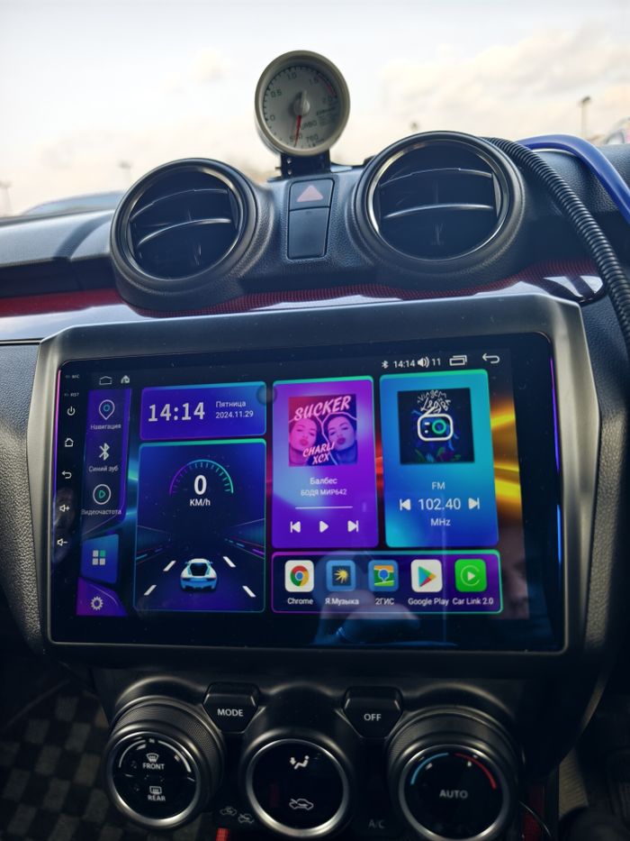 Магнитола для Suzuki Swift 5 2016-2023 (рамка матовая 9) - Teyes CC3 на Android 10, QLED, ТОП процессор, 4Гб+32Гб, CarPlay, 4G SIM-слот