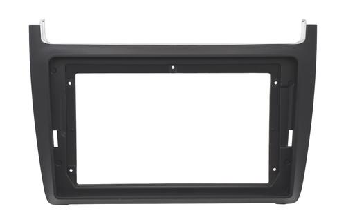 Комплект рамки с разъёмами 9" VW Polo 5 2009-2020 черн. мат