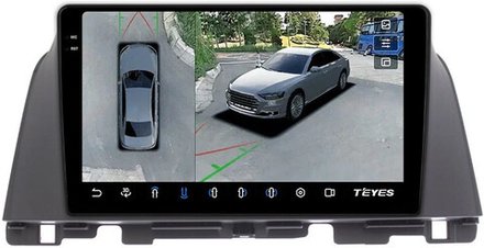 Магнитола для KIA Optima 4 2016-2020 - Teyes CC3-2K-360 монитор 10.36" 2K QLED на Android 10, 6Гб+128Гб, CarPlay, 4G SIM-слот, 4 камеры в комплекте