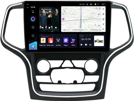 Магнитола для Jeep Grand Cherokee WK2 2013-2021 (ШГУ 8.4") - Teyes CC3-2K на Android 10, 2K QLED, ТОП процессор, CarPlay, 4G SIM-слот