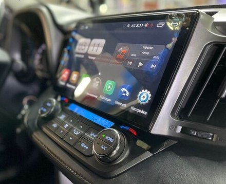 Магнитола для Toyota RAV4 4 2012-2019 - FarCar BM468M монитор 10.36" QLED на Android 14, TS10, 4+32Гб, CarPlay, 4G SIM-слот