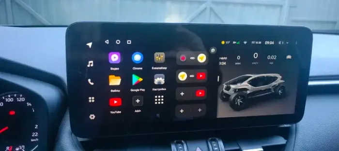 Магнитола для Toyota RAV4 5 2023+ (рынок Китай, ШГУ 10") - Teyes LUX ONE 360 монитор 12.3" на Android 10, CarPlay, 4G SIM-слот, 6/128 ГБ, 4 камеры в комплекте