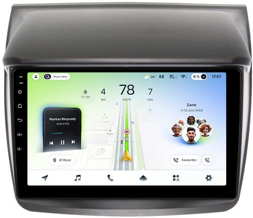 Магнитола для Mitsubishi L200 4 2006-2015, Pajero Sport 2 2008-2015 - Teyes CC4L монитор 9" IPS на Android 14, Snapdragon 662, CarPlay, 4G SIM-слот