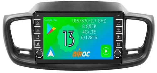 Магнитола для KIA Sorento Prime 2015+ (UM) - Airoc AB-2317 (кнопки и крутилки), Android 13, TS20, 6/128Гб, SIM-слот, CarPlay