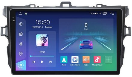 Магнитола для Toyota Corolla 2007-2013 - Parafar PF692U2K на Android 13, QLED+2K, ТОП процессор, 8Гб+128Гб, CarPlay, 4G SIM-слот