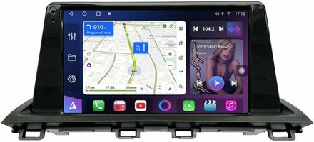 Магнитола для Mazda CX-4 2016-2024 (ШГУ цветной) - FarCar BM3042M монитор 9.5" QLED на Android 14, TS10, 4+32Гб, CarPlay, 4G SIM-слот