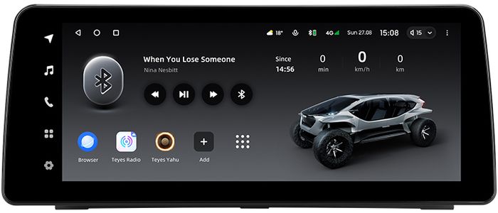 Магнитола для Jeep, Dodge 2007-2018 (207x98мм) - Teyes LUX ONE монитор 12.3" 2K QLED на Android 10, CarPlay, 4G SIM-слот, 6/128ГБ