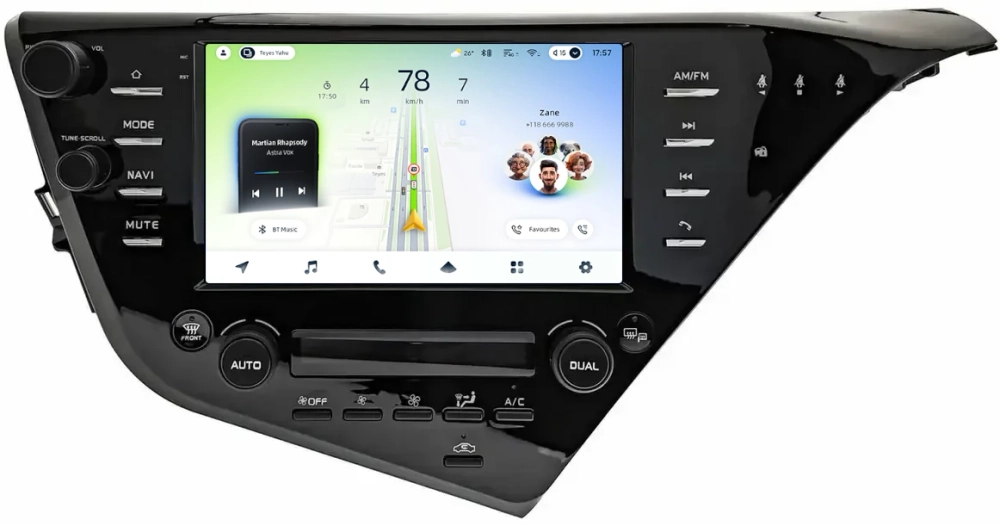 Магнитола для Toyota Camry 70 2017-2020 (c JBL и климатом на ШГУ) - Teyes CC4L монитор 9" IPS на Android 14, Snapdragon 662, CarPlay, 4G SIM-слот