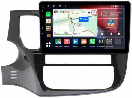 Магнитола для Mitsubishi Outlander 3 2012-2022 - Canbox 10-493 Qled, Android 10, ТОП процессор, 4G SIM-слот
