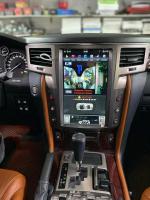 Магнитола для Lexus LX570 2007-2015 - Kuberg ZF-1819-GE вертикальный экран в стиле "Тесла" на Android 13, Быстрая, CarPlay, 4G SIM-слот