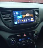 Магнитола для Hyundai Tucson 3 2015-2018 (штатная КЗВ, рамка черная) - Teyes CC2 PLUS монитор 9" QLED на Android 10, Быстрая, 4G SIM-слот