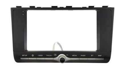 Комплект рамки с разъёмами 9" Hyundai Creta 2 2021-2022 рамка с кнопками (Bose и 360)