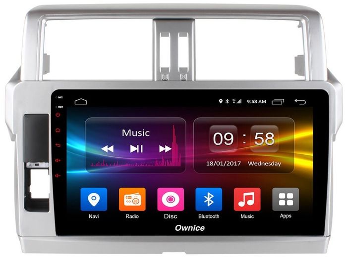 Магнитола для Toyota Land Cruiser Prado 150 2014-2017 - Kuberg OL-1614 IPS, Android 10, 4G SIM-слот