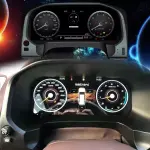 Электронная панель приборов Toyoya Land Cruiser Prado 150 2009-2017 - Kuberg NH-LCD-T03 с сенсорным LCD / ЖК 12.3" экраном QLED