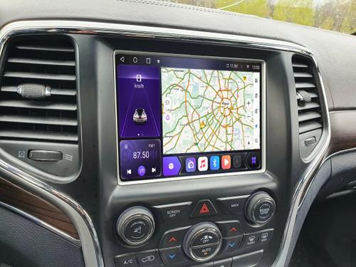 Магнитола для Jeep Grand Cherokee WK2 2013-2021 (взамен 8.4" экрана, оригинальный вид) - Kuberg ANS-J8401 на Android 10, ТОП процессор, CarPlay, 4G SIM-слот, 4/64Гб