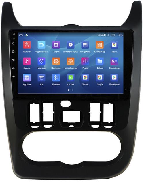 Магнитола для Renault Logan/Sandero 2009-2014 - Parafar PF175BUHD на Android 13, Быстрая, QLED, CarPlay, 4G SIM-слот