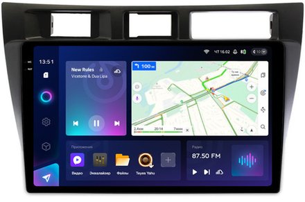 Магнитола для Toyota Mark II 110, Verossa 2000-2004 (вниз) - Teyes CC3-2K QLed Android 10, ТОП процессор, SIM-слот, CarPlay