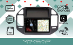 Магнитола для Mitsubishi Pajero 3, Montero 3 1999-2006 (рамка черная) - Vaycar VA47-1019 на Android 13, 8-ядер, 4G SIM-слот