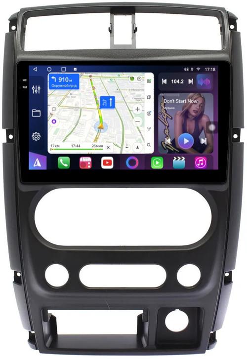 Магнитола для Suzuki Jimny 3 2005-2018 - FarCar BM3059M монитор 9.5" QLED на Android 14, TS10, 4+32Гб, CarPlay, 4G SIM-слот