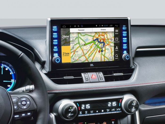 Навигационный блок для Toyota RAV4 2019+ - Kuberg FT-7-3-7-PA на Android 9, 6-ТУРБО ядер и 4ГБ-64ГБ