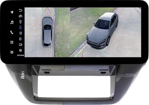 Магнитола для Nissan Patrol Y61 2004-2010 (рамка черная глянцевая) - Teyes LUX ONE 360 монитор 12.3" 2K QLED на Android 10, 6Гб+128Гб, CarPlay, 4G SIM-слот, 4 камеры в комплекте