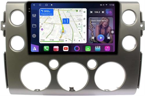 Магнитола для Toyota FJ Cruiser 2005-2022 (рамка серая) - FarCar BM9-2K-9543S монитор 9.5" 2K QLED на Android 14, TS10, 4+32Гб, CarPlay, 4G SIM-слот