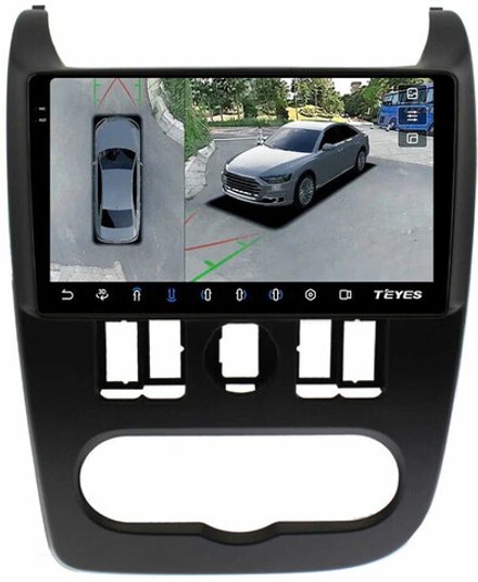 Магнитола для Lada Largus 2012-2021 - Teyes CC3-2K-360 на Android 10, 2K QLED, 6Гб+128Гб, CarPlay, 4G SIM-слот, 4 камеры в комплекте