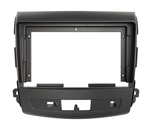 Комплект рамки с разъёмами 9"+can Mitsubishi Outlander XL, Peugeot 4007, Citroen C-crosser под рокфорд (перфорированная)