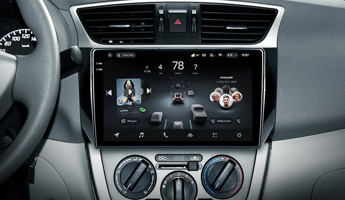 Магнитола для Nissan Sentra/Sylphy B17 2012-2023, Tiida 2015 - Kuberg OL-1666-1 QLed+2K, Android 13, UIS7870 (DUDU7), CarPlay, SIM-слот