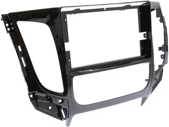 Магнитола для Mitsubishi L200 2015-2019 (климат), Pajero Sport 3 2016-2023 (МКПП), FIAT Fullback - Teyes LUX ONE ROUND монитор 12.3" 2K QLED на Android 10, Быстрая, CarPlay, 4G SIM-слот