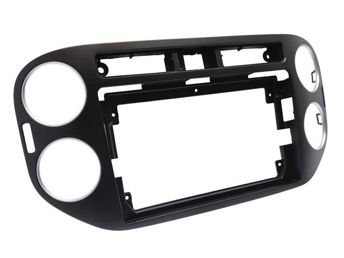 Магнитола для Volkswagen Tiguan 2011-2016 (рамка черная, прямоуг. кнопка ) - Vaycar VA81-0489-2K на Android 13, 8-ядер, 2K QLED, ТОП процессор, CarPlay, 4G SIM-слот
