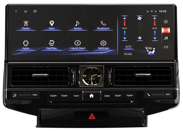 Магнитола для Toyota Land Cruiser 200 2007-2015 (экран климата внизу) - Kuberg ZH-T1601X на Android 12, Быстрая, 4G SIM-слот, CarPlay