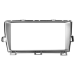 Комплект рамки с разъёмами 9" Toyota Prius 2009-2015 XW30 серебро лев. руль