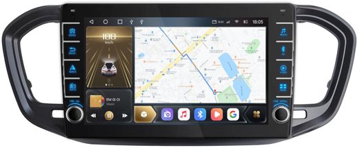 Магнитола для Lada Vesta 2022+ (штатный экран) - Kuberg EW-9001 (кнопки и крутилки), Android 12, TS10, CarPlay, 4G SIM-слот