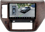 Магнитола для Nissan Patrol Y61 2004-2010 (рамка дерево) - Teyes CC3-2K-360 монитор 9.5" 2K QLED на Android 10, 6Гб+128Гб, CarPlay, 4G SIM-слот, 4 камеры в комплекте