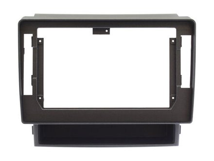 Комплект рамки с разъёмами 10" Toyota Alphard H20, Vellfire 2008-2014 (ПРАВ. руль с полочкой под магнитолой)накладка черная