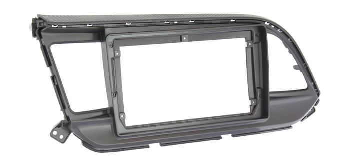 Комплект рамки с разъёмами 9"+can Hyundai Elantra 6 2019-2020 (штатная камера) карбон