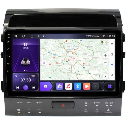 Магнитола для Toyota Land Cruiser 200 2007-2015 (рамка 10, климат на ШГУ) - Kuberg OL-1620-2-ABC QLed, Android 12, TS10, CarPlay, 4G SIM-слот