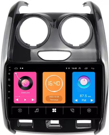 Магнитола для Renault Duster 2015-2020, Lada Largus 2021+ -  GT9-RE046N на Android 10, 2ГБ-16ГБ