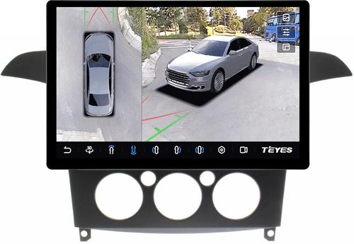 Магнитола для Ford S-Max, Galaxy 2 2006-2015 (кондиционер) - Teyes CC3-2K-360 монитор 13" 2K QLED на Android 10, 6Гб+128Гб, CarPlay, 4G SIM-слот, 4 камеры в комплекте