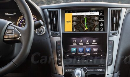 Навигационный блок для Infiniti Q50 (V37) 2014-2021, Q60 (V37) 2016-2021 - Kuberg YF-5-8-7 на Android 9, 6 ядер и 4ГБ-64ГБ