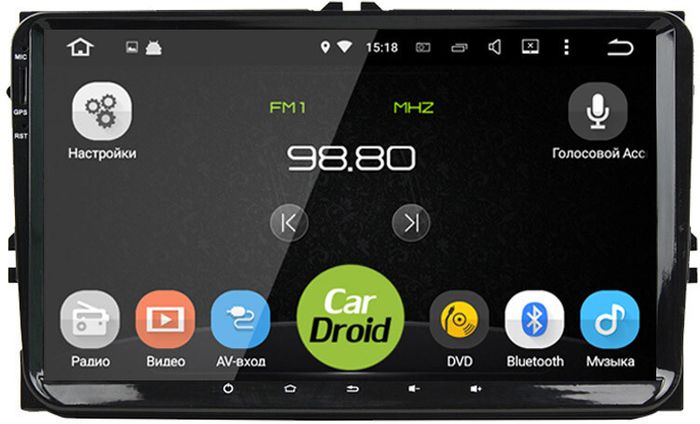 Магнитола для Volkswagen T5, T6, Tiguan, Passat, Polo, Jetta, Amarok, Golf и др., Skoda Fabia, Rapid - Airok RD-3721D на Android 10