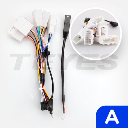 Комплект рамки с разъёмами 10,1" Toyota Camry 55 2014-2018 серебро