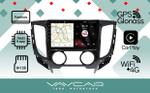 Магнитола для Mitsubishi L200 2015-2024 (кондиционер) - Vaycar VA47-5198 на Android 13, Быстрая, 4G SIM-слот