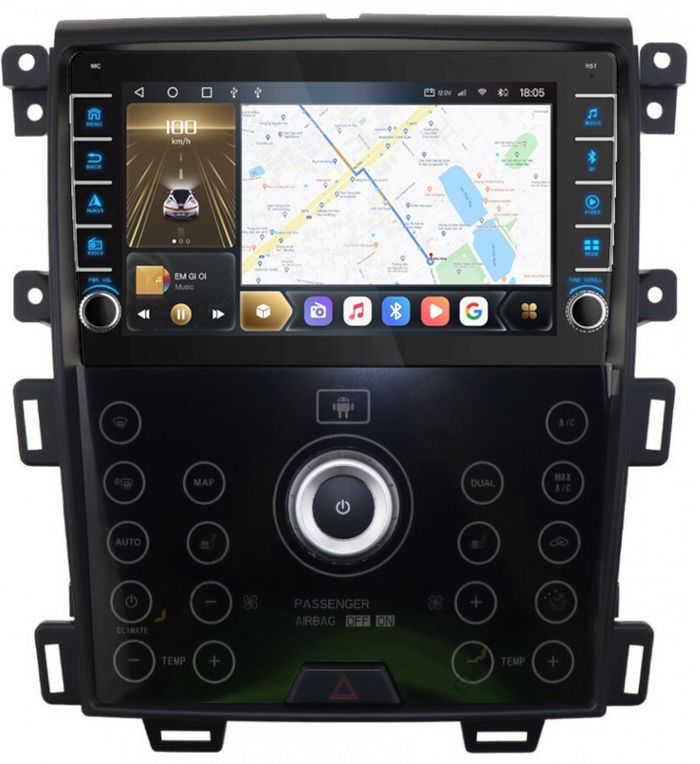 Магнитола для Ford Edge 2010-2015 - Kuberg SF-9065-B (кнопки и крутилки), Android 12, TS10, CarPlay, 4G SIM-слот